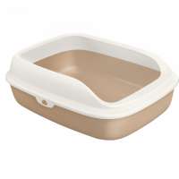 PAKEWAY Large Space Cabin Cat Toilet Box Waterproof Hooded Cat Litter Pan Large Cat Toilet