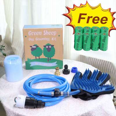 Factory Selling Directly pet bathing kit Products dog grooming gloves dog paw wash for cleaning