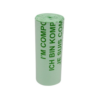 Custom Wholesale Green Bio Corn Starch 50 Pcs Per Roll Compostable Garbage Dog Poop Bag