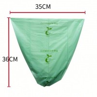 Manufacture 100% compostable friendly green customization durable household garbage bags